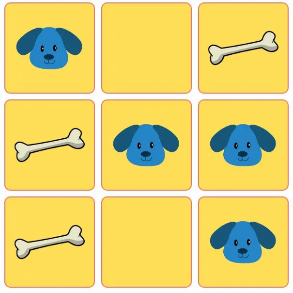 Dog Bone Toe Tic Tac Toe Online Mobile Poki